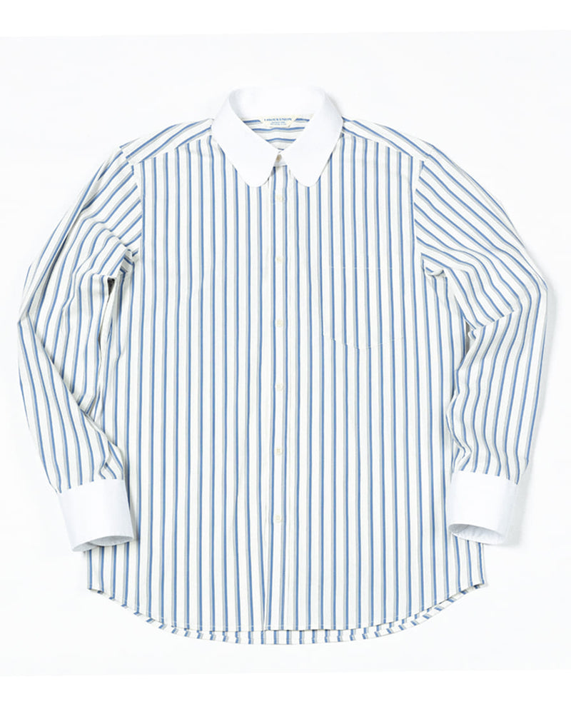 Club Collar Striped Shirt