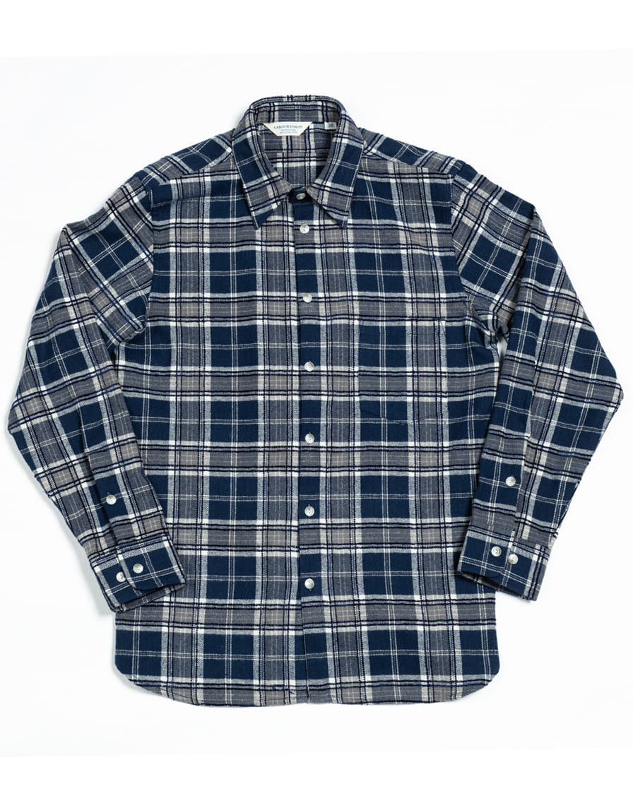 Men's Plaid Flannel Shirt Blue&Red | LabourUnionClothing – Labour Union ...