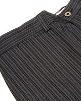 Twist Twill Striped Trouser Black