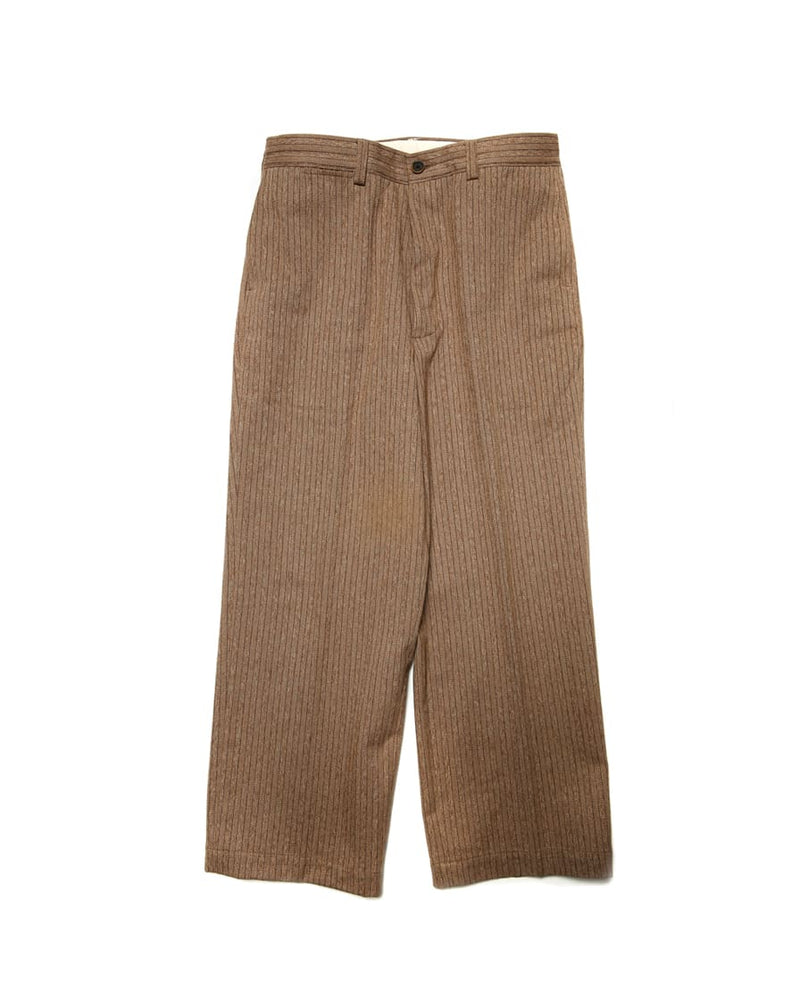 Mock Twill Pinstriped Trouser Brown