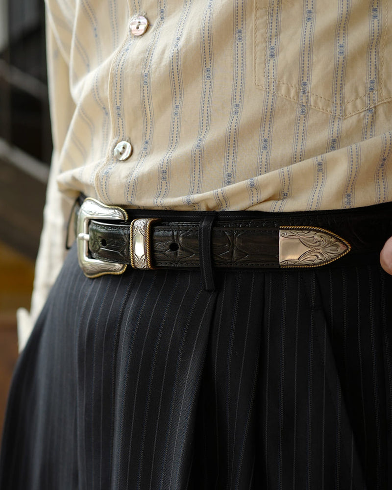 Men's Genuine Leather Western Style Fashion Belt